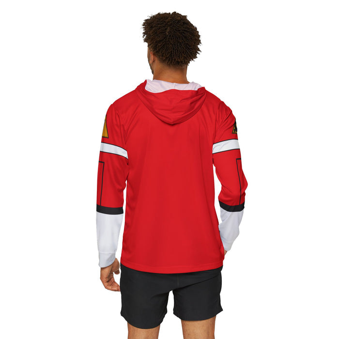 Carranger Red Racer Hoodie (Full Print)  Lightweight, Breathable, workout, pull over, fitness Hoodie (Full Print) Super Sentai Custom
