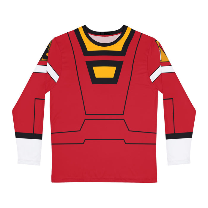Carranger Red Racer Long Sleeve Shirt (Full Print) Custom Graphic Art Cosplay Shirts Turbo Rangers Retro Vintage 90s
