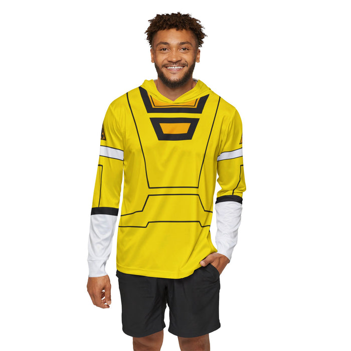 Carranger Yellow Racer Hoodie (Full Print) Super Sentai Custom Lightweight, Breathable, Workout, Pull over, Fitness, Retro