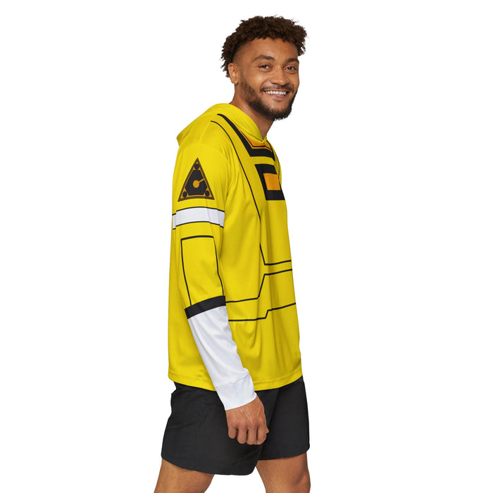 Carranger Yellow Racer Hoodie (Full Print) Super Sentai Custom Lightweight, Breathable, Workout, Pull over, Fitness, Retro