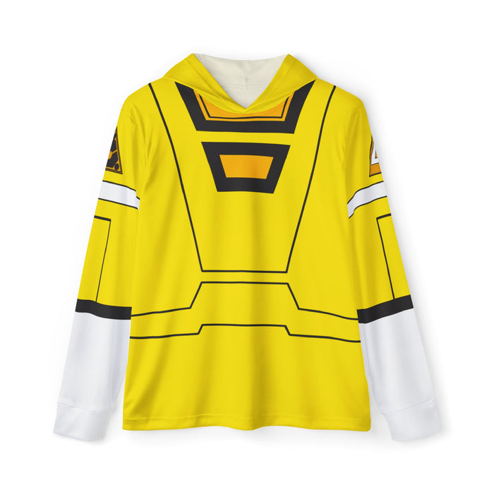 Carranger Yellow Racer Hoodie (Full Print) Super Sentai Custom Lightweight, Breathable, Workout, Pull over, Fitness, Retro