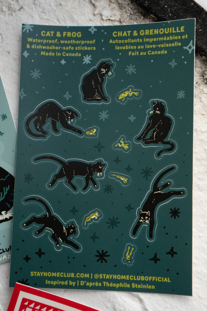 Cat & Frog Gap Filler Sticker Sheet