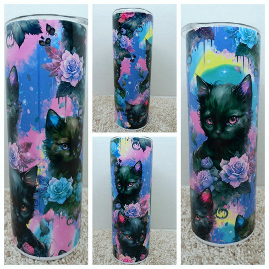 Cats and flowers