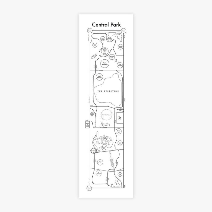 Central Park Letterpress Print