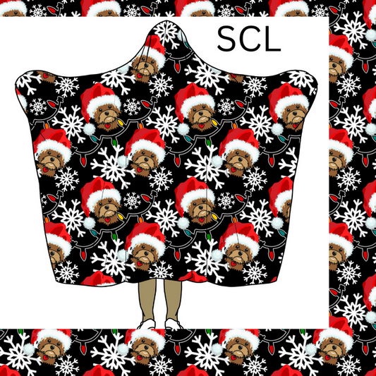 Christmas yorkie blankets