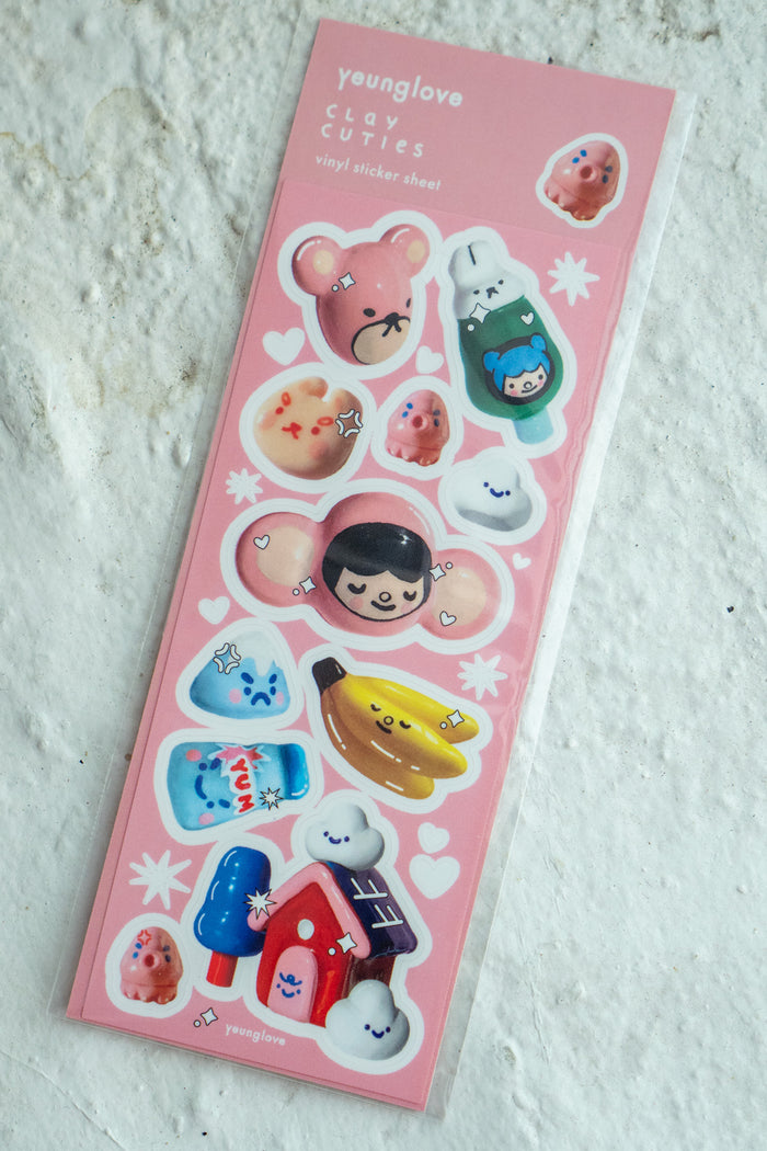 Clay Cuties Sticker Strip