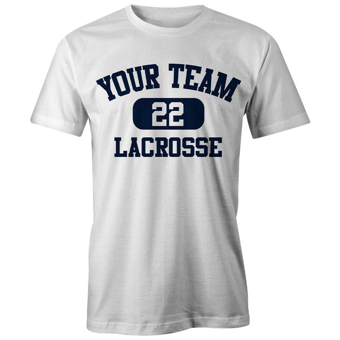 Custom Pill Lacrosse Tee -White