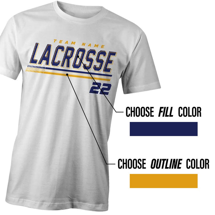 Custom Striker Lacrosse Tee - White