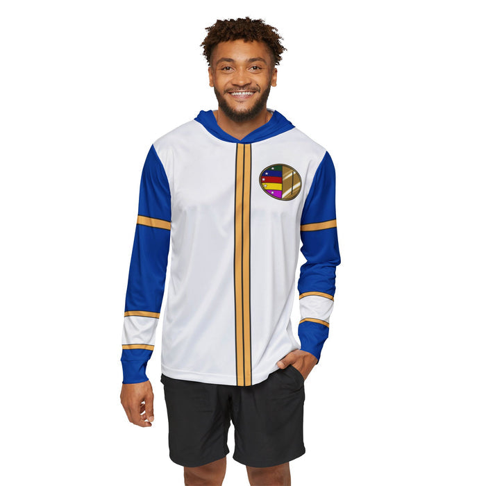 Dairanger Blue Hoodie (Full Print) Lightweight, Breathable, workout, pull over, fitness Hoodie Super Sentai Custom