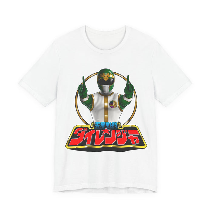 Dairanger Green Shishi Ranger Tee Custom Graphic Art Cosplay Shirts Rangers Retro Vintage 90s