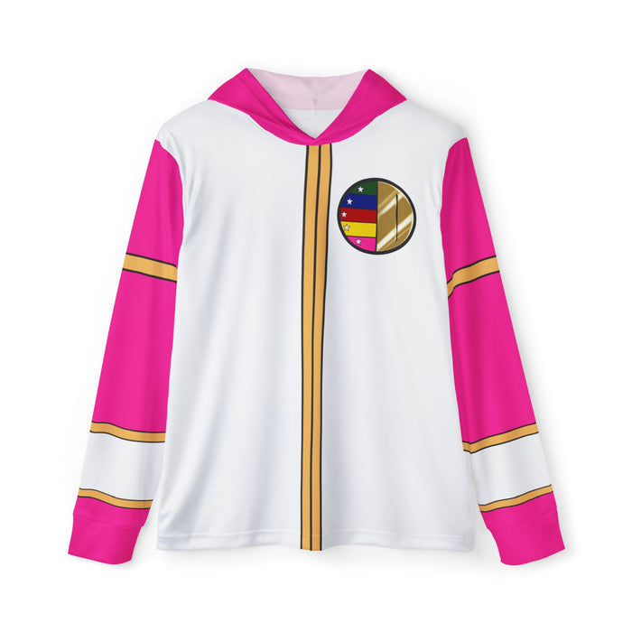 Dairanger Pink Hoodie (Full Print) Lightweight, Breathable, workout, pull over, fitness Hoodie Super Sentai Custom
