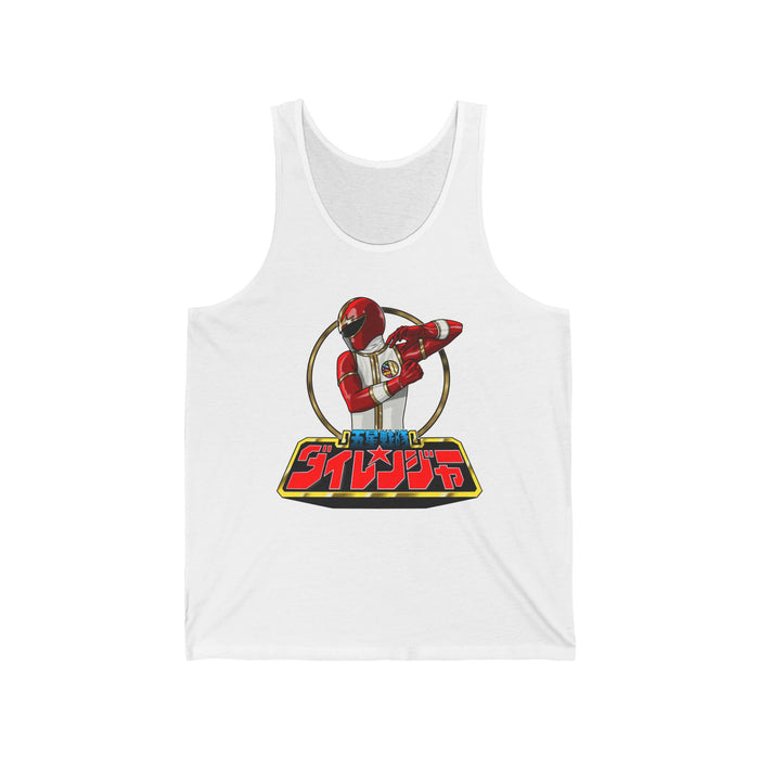 Dairanger Red Tank Super Sentai T Shirt Custom Graphic Art Cosplay Shirts Rangers Retro Vintage 90s