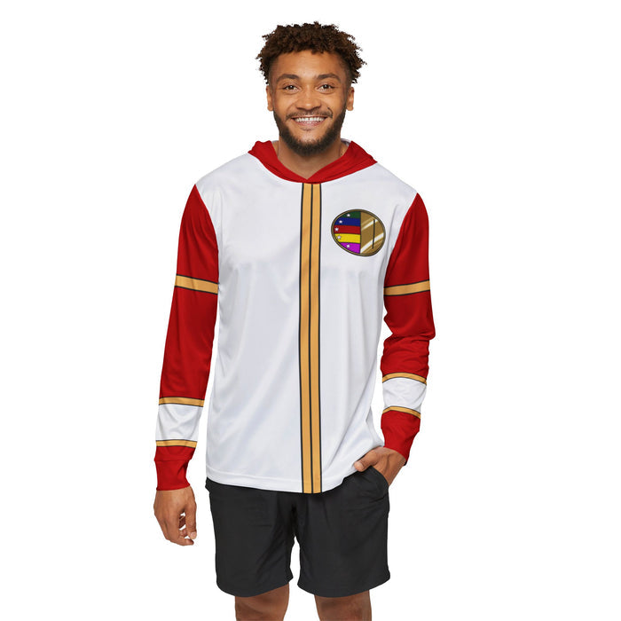 Dairanger Ryo Red Hoodie (Full Print) Lightweight, Breathable, workout, pull over, fitness Hoodie Super Sentai Custom