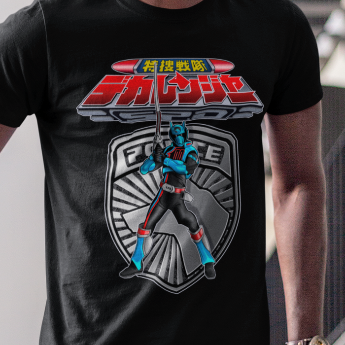 Dekaranger Deka Master Tee Custom Graphic Art Cosplay Shirts Rangers Retro Vintage 90s