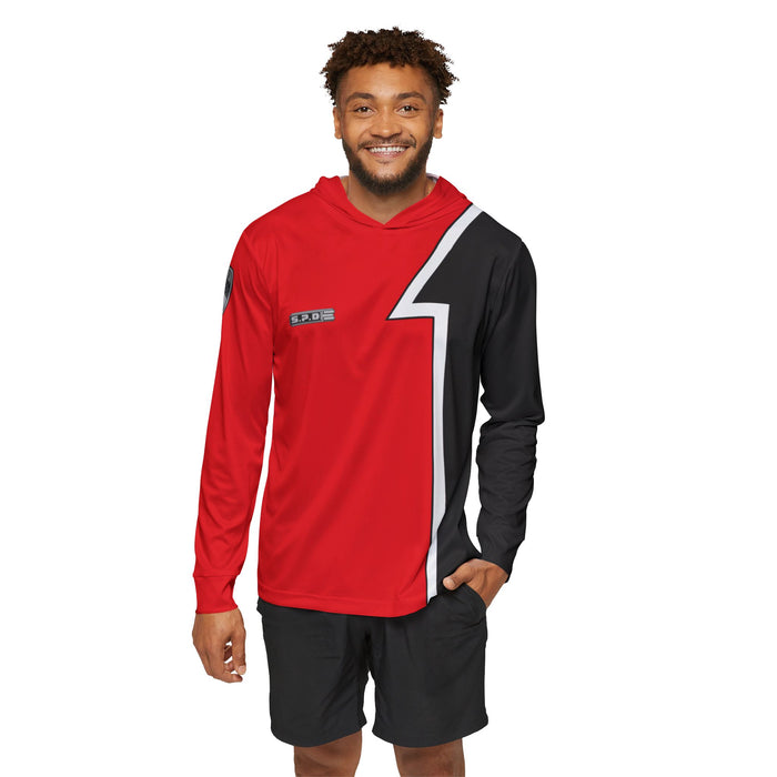 Dekaranger DekaRed Hoodie (Full Print) Lightweight, Breathable, workout, pull over, fitness Hoodie Super Sentai Custom