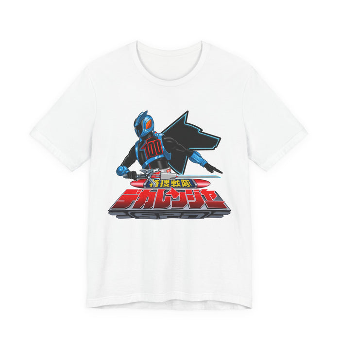 Dekaranger Shadow ranger Tee Super Sentai T Shirt Custom Graphic Art Cosplay Shirts  Retro Vintage 90s