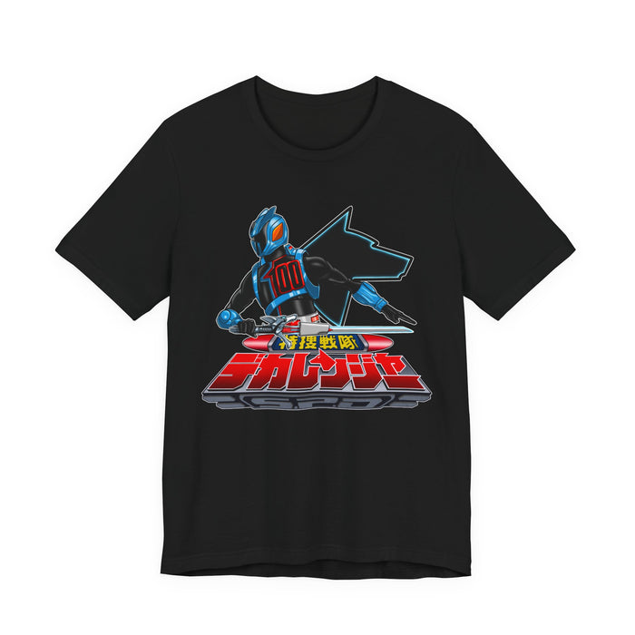 Dekaranger Shadow ranger Tee Super Sentai T Shirt Custom Graphic Art Cosplay Shirts  Retro Vintage 90s