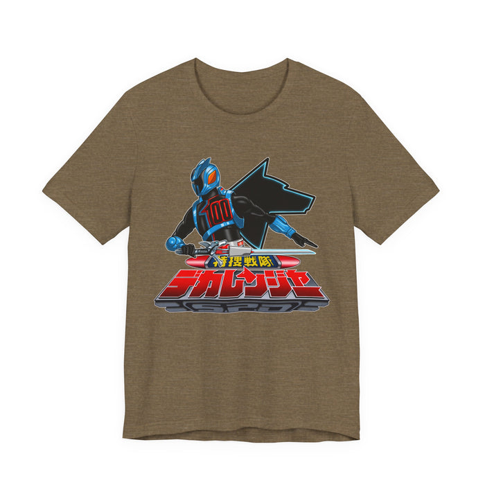 Dekaranger Shadow ranger Tee Super Sentai T Shirt Custom Graphic Art Cosplay Shirts  Retro Vintage 90s