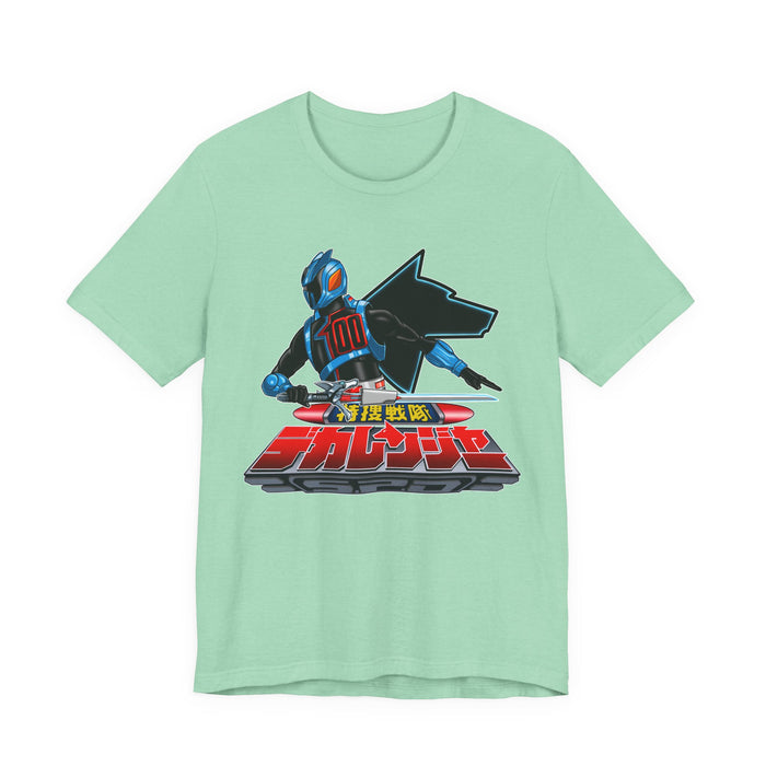 Dekaranger Shadow ranger Tee Super Sentai T Shirt Custom Graphic Art Cosplay Shirts  Retro Vintage 90s