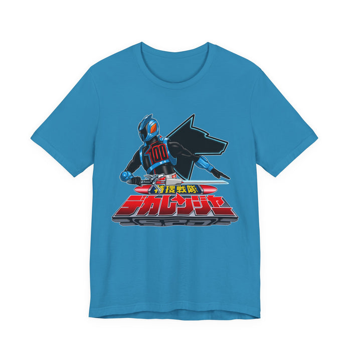 Dekaranger Shadow ranger Tee Super Sentai T Shirt Custom Graphic Art Cosplay Shirts  Retro Vintage 90s