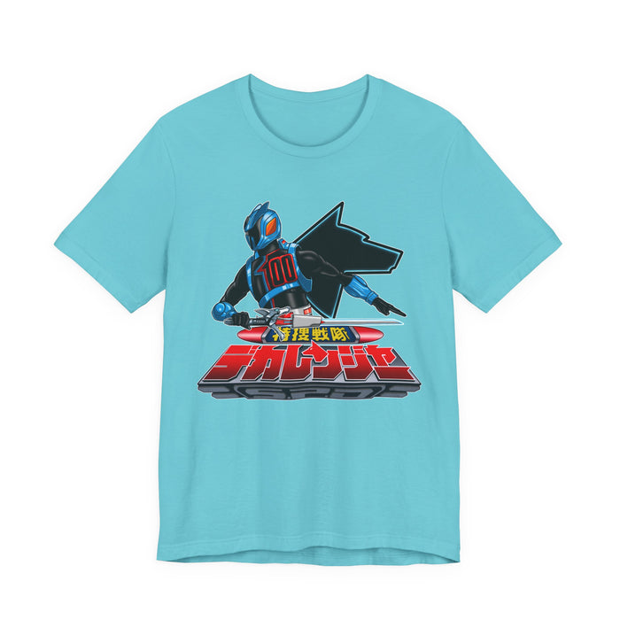 Dekaranger Shadow ranger Tee Super Sentai T Shirt Custom Graphic Art Cosplay Shirts  Retro Vintage 90s