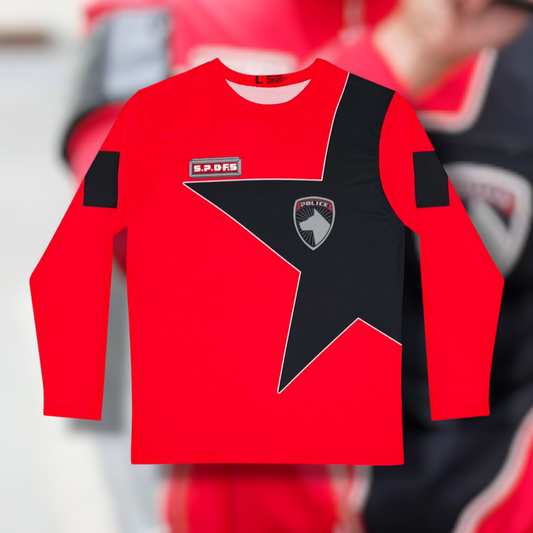Dekaranger SPD FS Long Sleeve Shirt (Full Print) Custom Graphic Art Cosplay Shirts Rangers Retro Vintage 90s