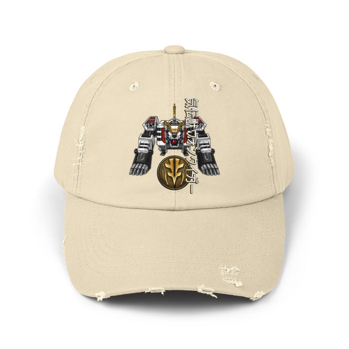 Diaranger Qi Beast Mecha Distressed Hat Super Sentai T Shirt Custom Graphic Art Cosplay Shirts  Retro Vintage 90s