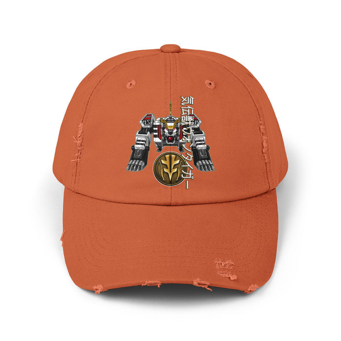 Diaranger Qi Beast Mecha Distressed Hat Super Sentai T Shirt Custom Graphic Art Cosplay Shirts  Retro Vintage 90s