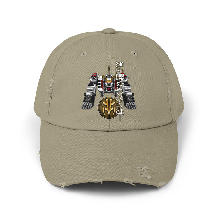 Diaranger Qi Beast Mecha Distressed Hat Super Sentai T Shirt Custom Graphic Art Cosplay Shirts  Retro Vintage 90s