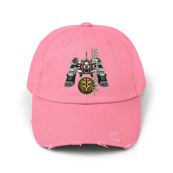 Diaranger Qi Beast Mecha Distressed Hat Super Sentai T Shirt Custom Graphic Art Cosplay Shirts  Retro Vintage 90s