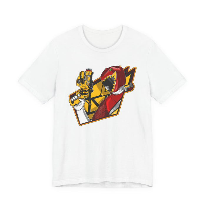 Dino Red Tee Super Sentai T Shirt Custom Graphic Art Cosplay Shirts Rangers Retro Vintage 90s