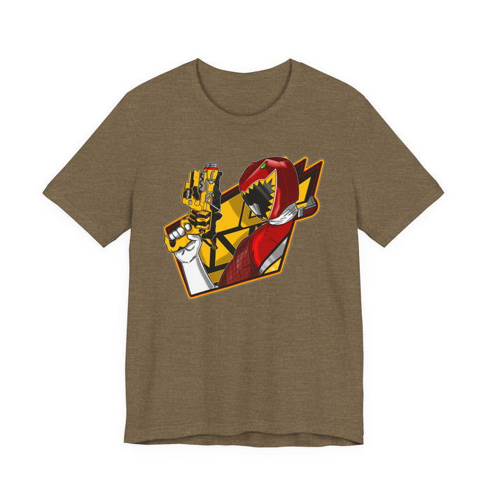 Dino Red Tee Super Sentai T Shirt Custom Graphic Art Cosplay Shirts Rangers Retro Vintage 90s