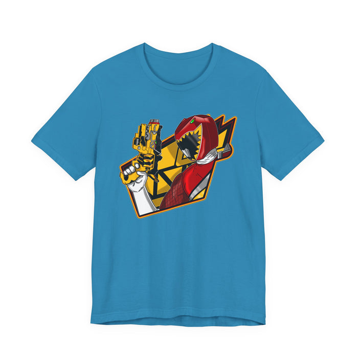 Dino Red Tee Super Sentai T Shirt Custom Graphic Art Cosplay Shirts Rangers Retro Vintage 90s
