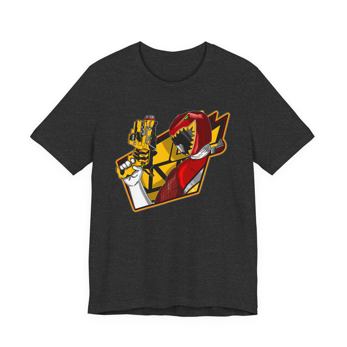 Dino Red Tee Super Sentai T Shirt Custom Graphic Art Cosplay Shirts Rangers Retro Vintage 90s