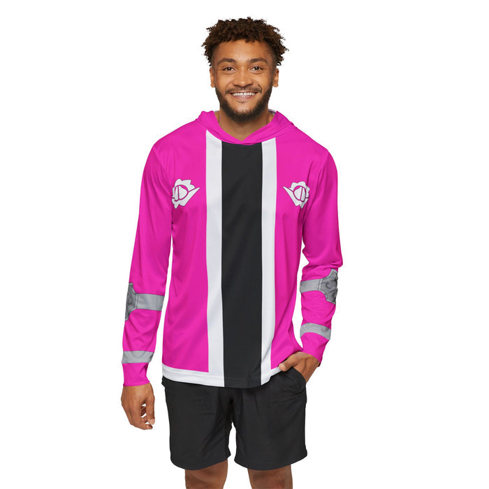 Don Brothers Pink Hoodie (Full Print) Super Sentai Custom Lightweight, Breathable, Workout, Pull over, Fitness, Retro