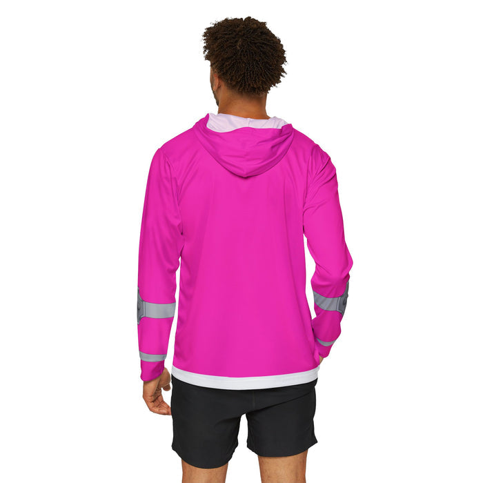 Don Brothers Pink Hoodie (Full Print) Super Sentai Custom Lightweight, Breathable, Workout, Pull over, Fitness, Retro