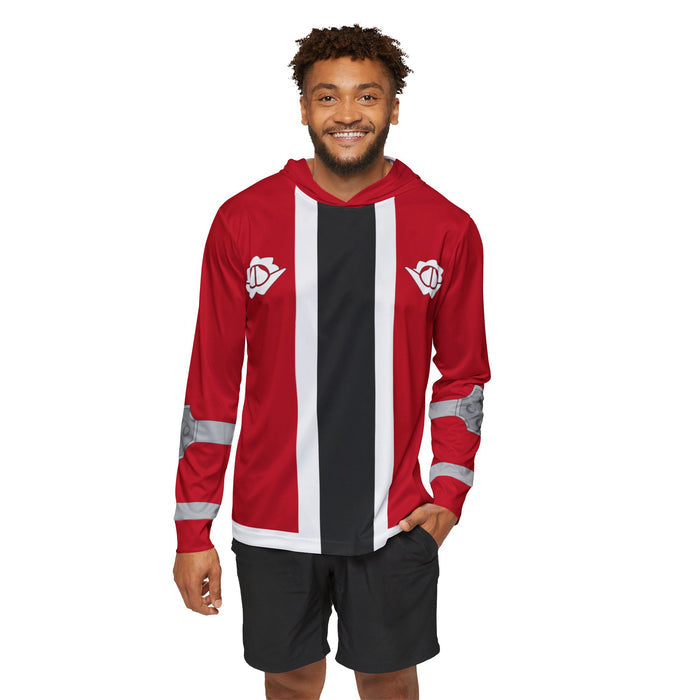 Don Brothers Red Hoodie (Full Print) Super Sentai Custom Lightweight, Breathable, Workout, Pull over, Fitness, Retro