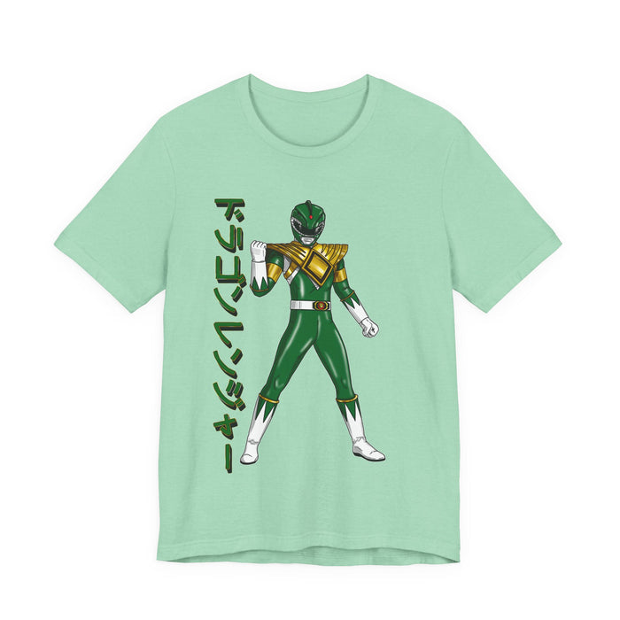 Dragon Ranger Tee Super Sentai T Shirt Custom Graphic Art Cosplay Shirts Rangers Retro Vintage 90s