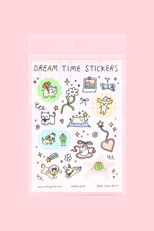 Dream Time Clear Sticker Sheet