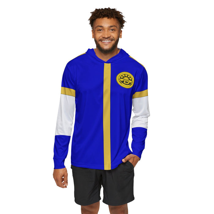 Dynaman Blue Hoodie (Full Print) Super Sentai Custom Lightweight, Breathable, Workout, Pull over, Fitness, Retro