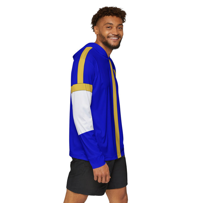 Dynaman Blue Hoodie (Full Print) Super Sentai Custom Lightweight, Breathable, Workout, Pull over, Fitness, Retro