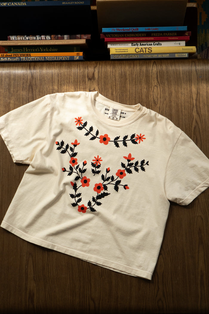 Flower Collar CC Boxy Tee