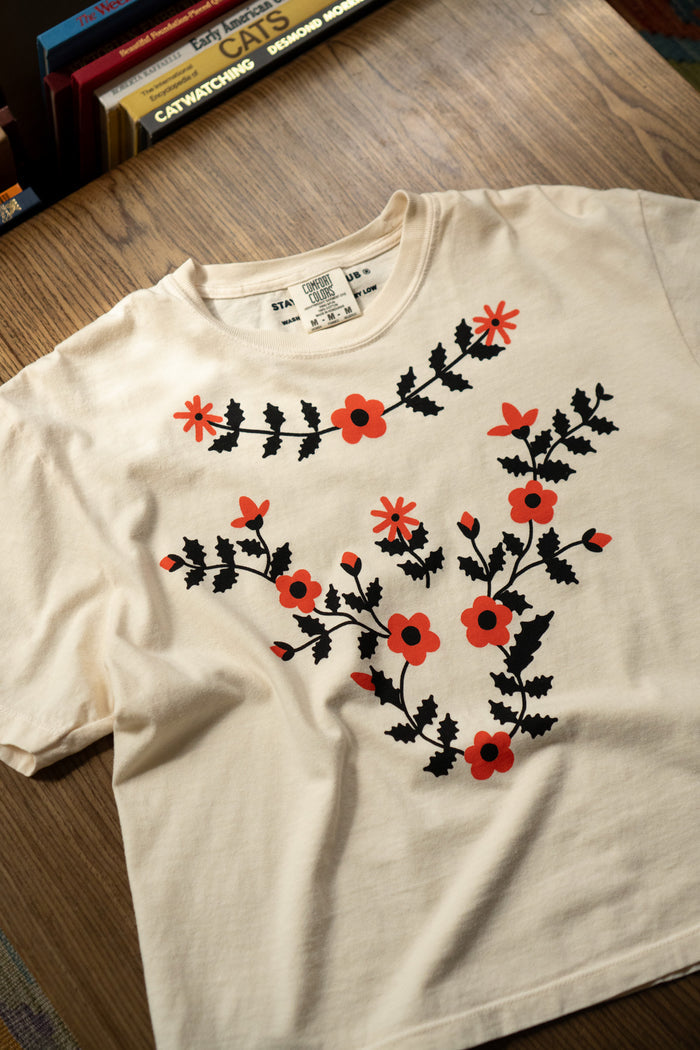 Flower Collar CC Boxy Tee