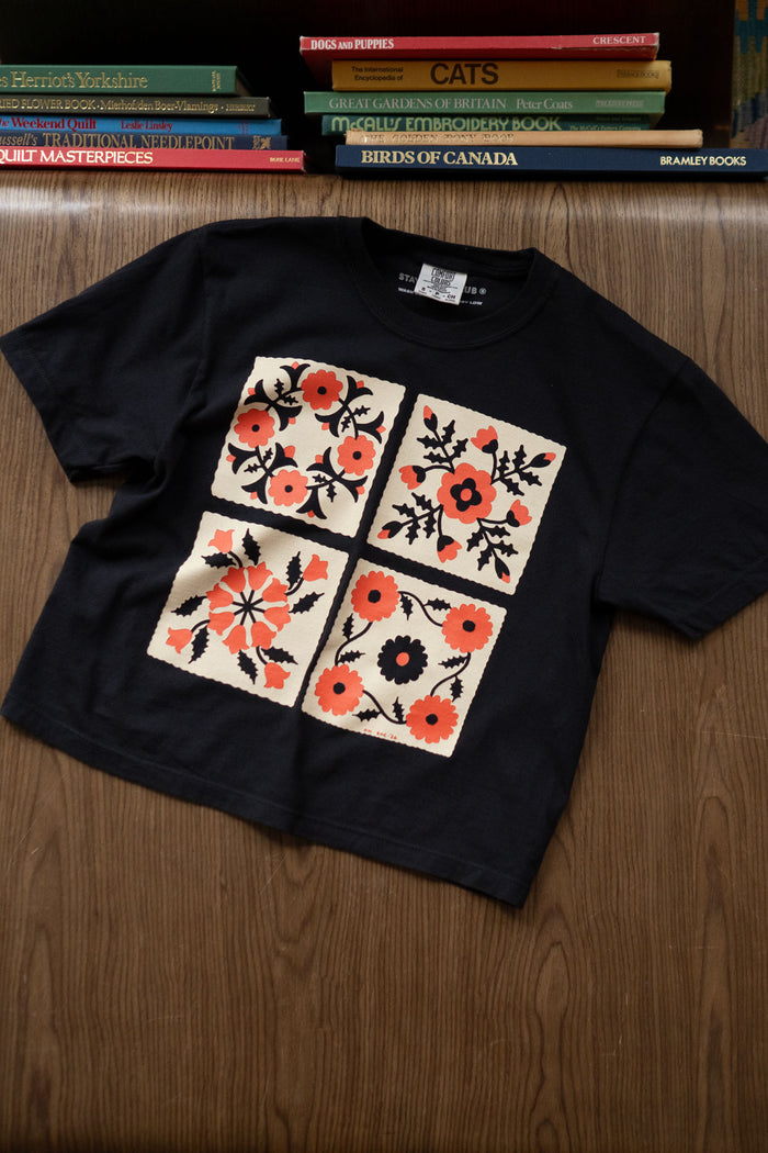 Four Blocks CC Boxy Tee | Black