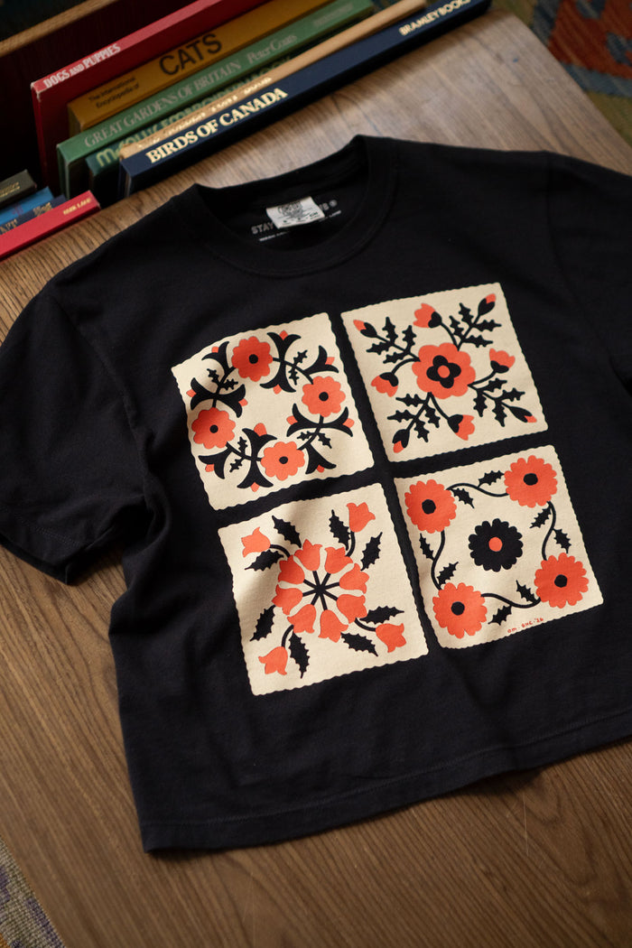Four Blocks CC Boxy Tee | Black