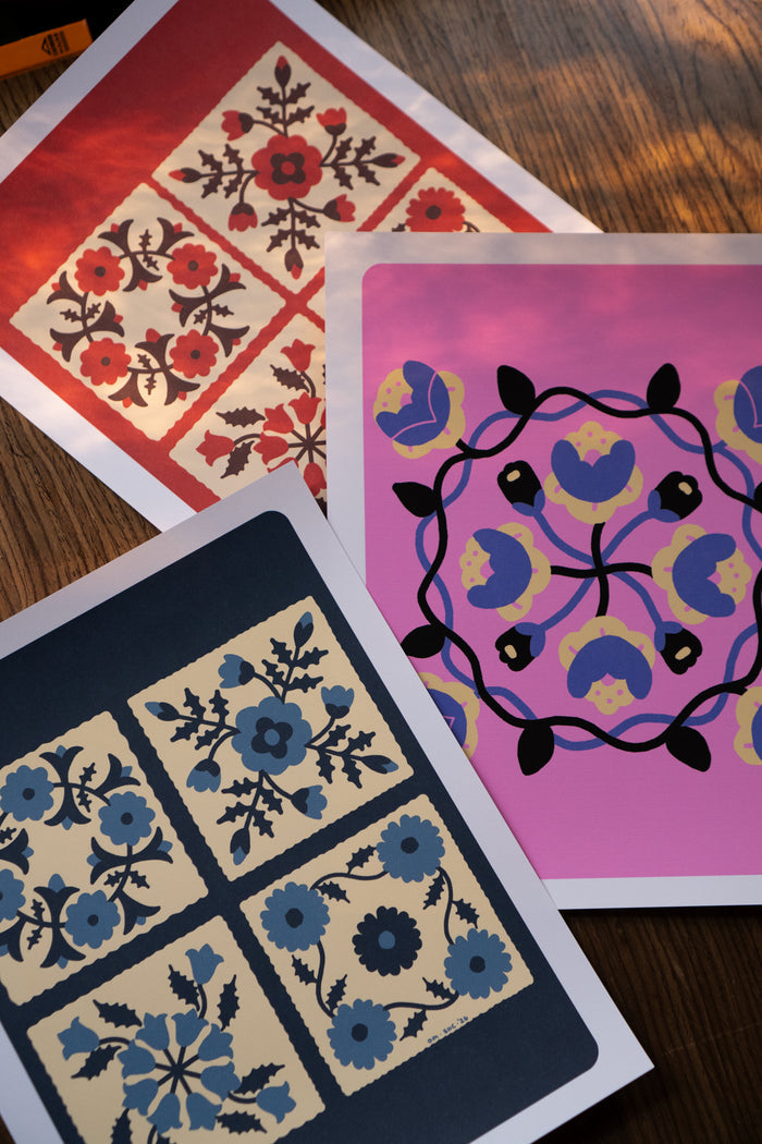 Four Blocks Print