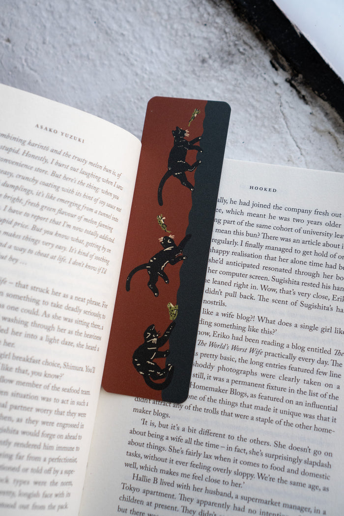 Frenemies (Cat & Frog) Bookmark