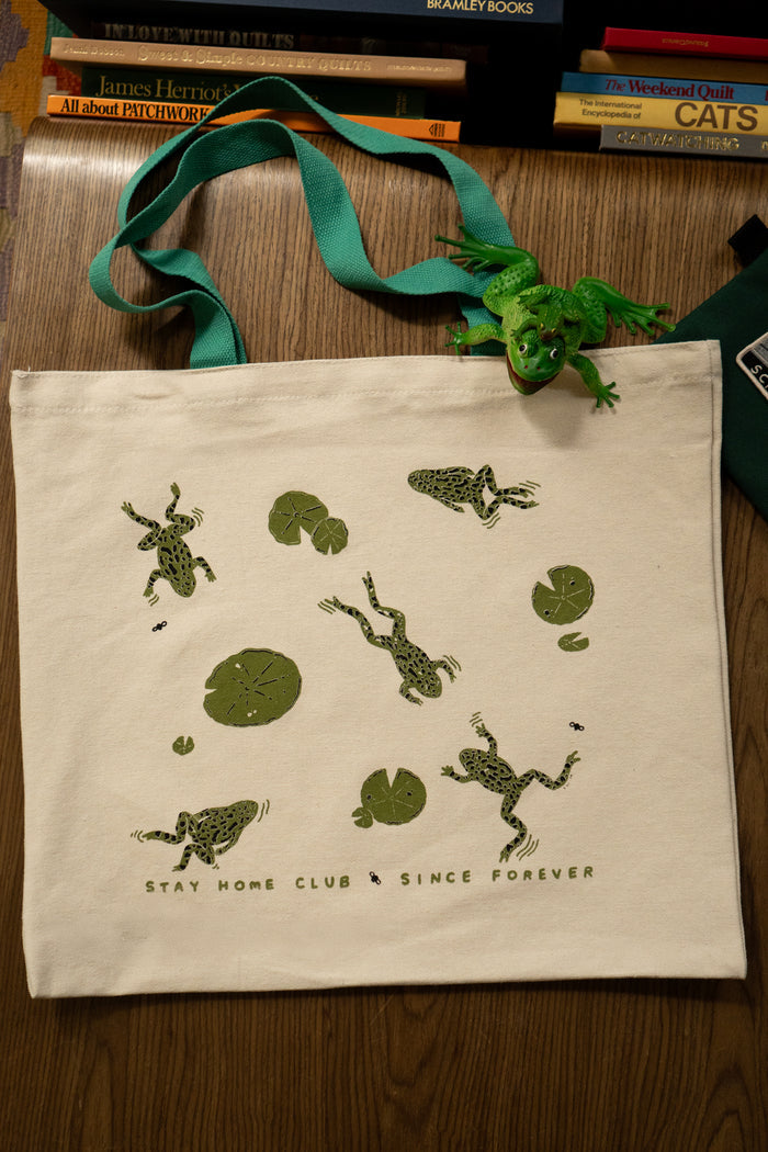 Frog Days Flat Tote
