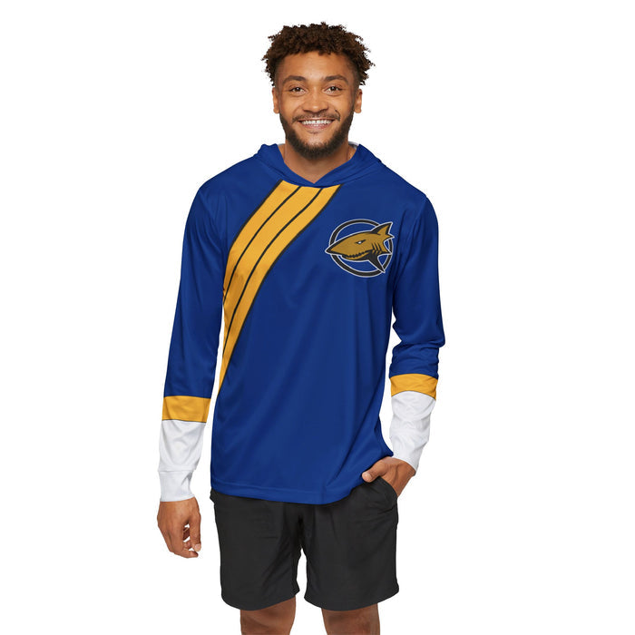Gaoranger Gao Blue Hoodie (Full Print) Lightweight, Breathable, workout, pull over, fitness Hoodie Super Sentai Custom