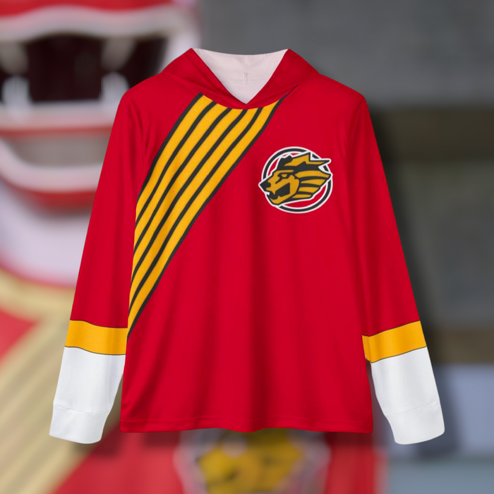 Gaoranger Gao Red Hoodie (Full Print) Lightweight, Breathable, workout, pull over, fitness Hoodie Super Sentai Custom